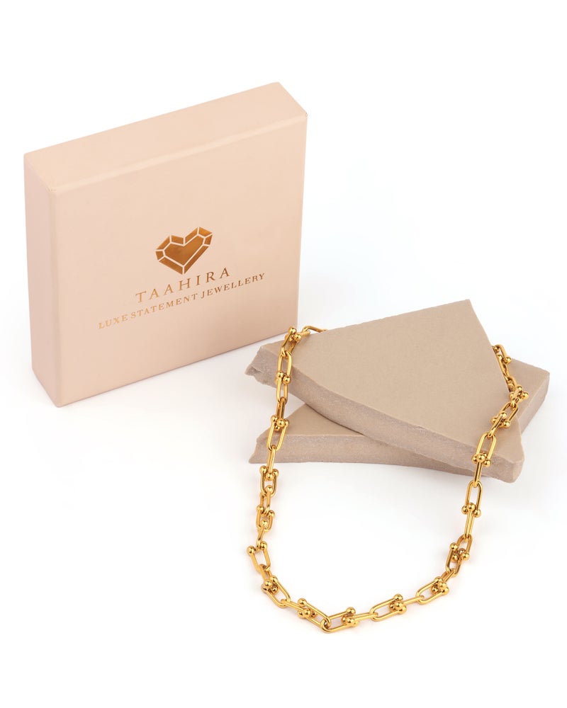 TAAHIRA Hope Interlock Chain Necklace - Image 3